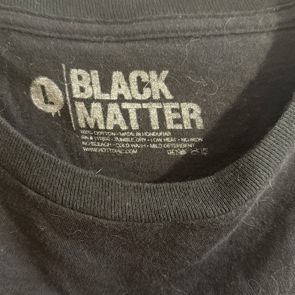 Black Matter Tank Top with Purple lettering Size L - Picture 2 of 8